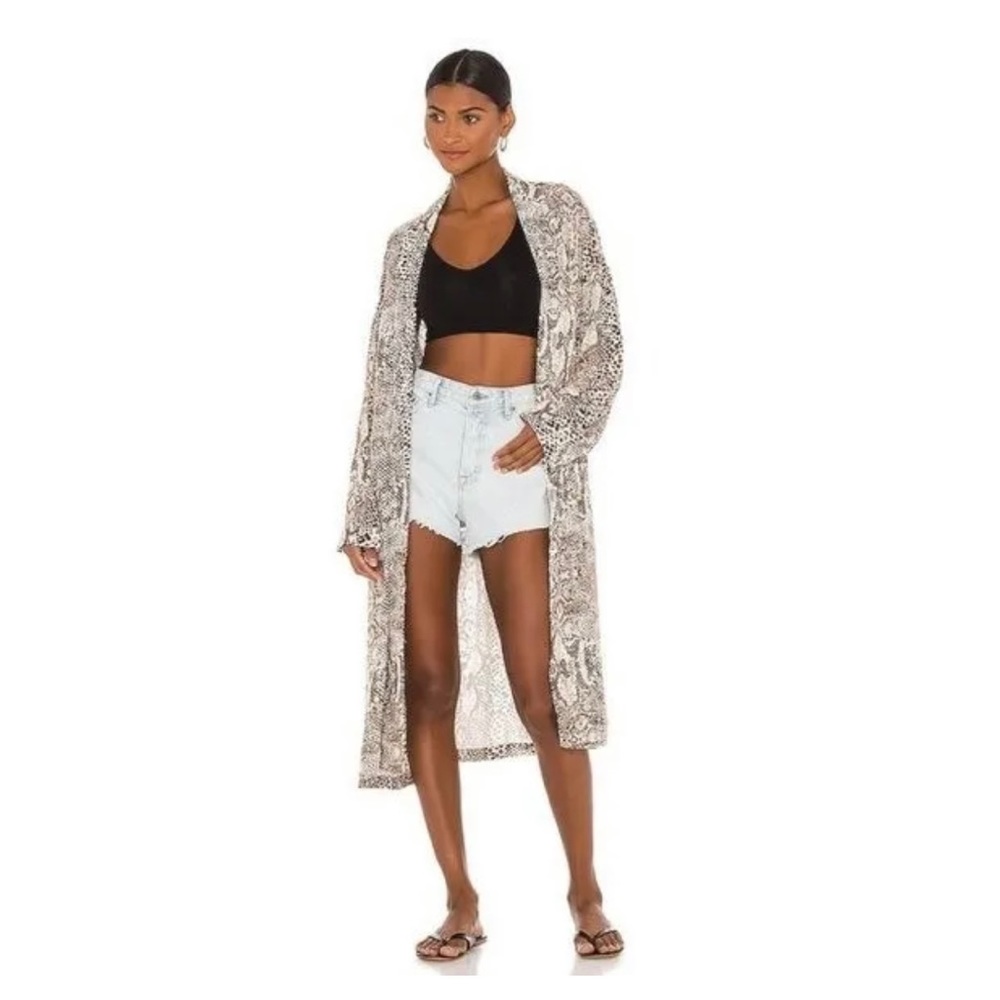 Free people size small wild nights duster maxi kimono
